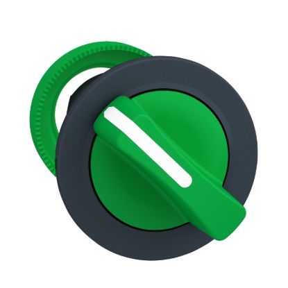 Picture of Head for selector switch, Harmony XB5, flush mounted green 2 pos stay put