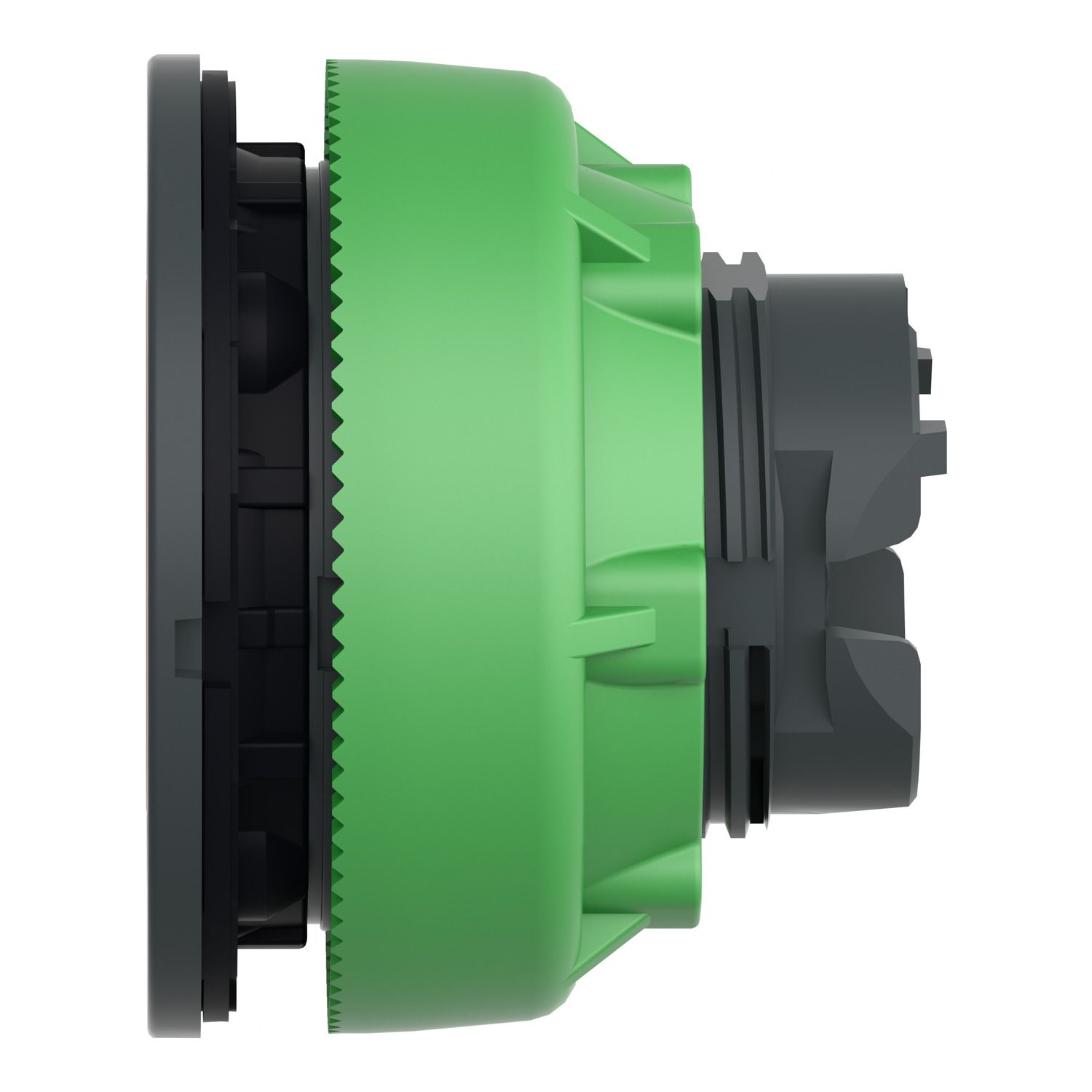 Picture of Head for illuminated push button, Harmony XB5, antimicrobial, plastic, orange, 30mm, universal LED, plain lens