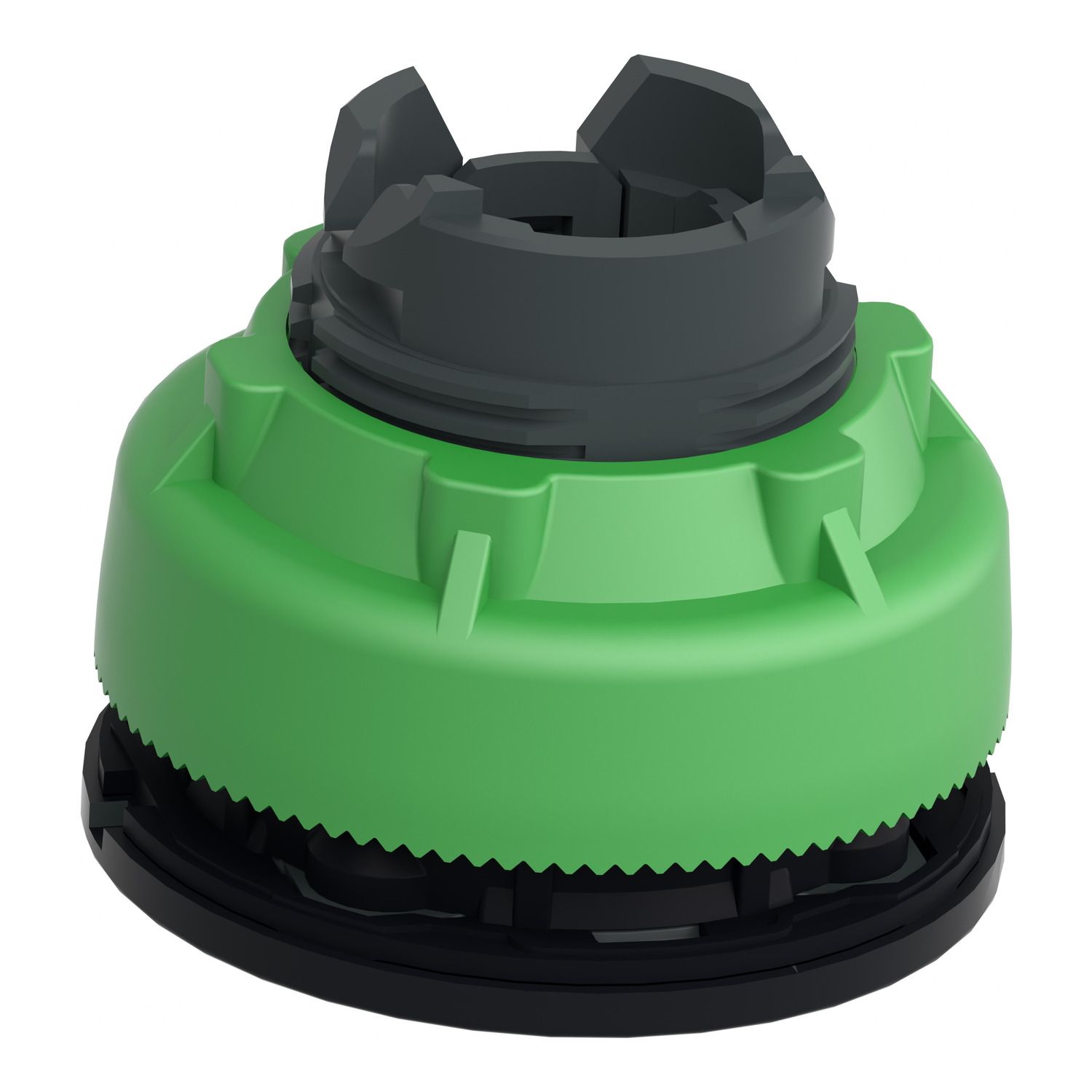 Picture of Head for pilot light, Harmony XB5, antimicrobial, plastic, white, 30mm, universal LED, plain lens