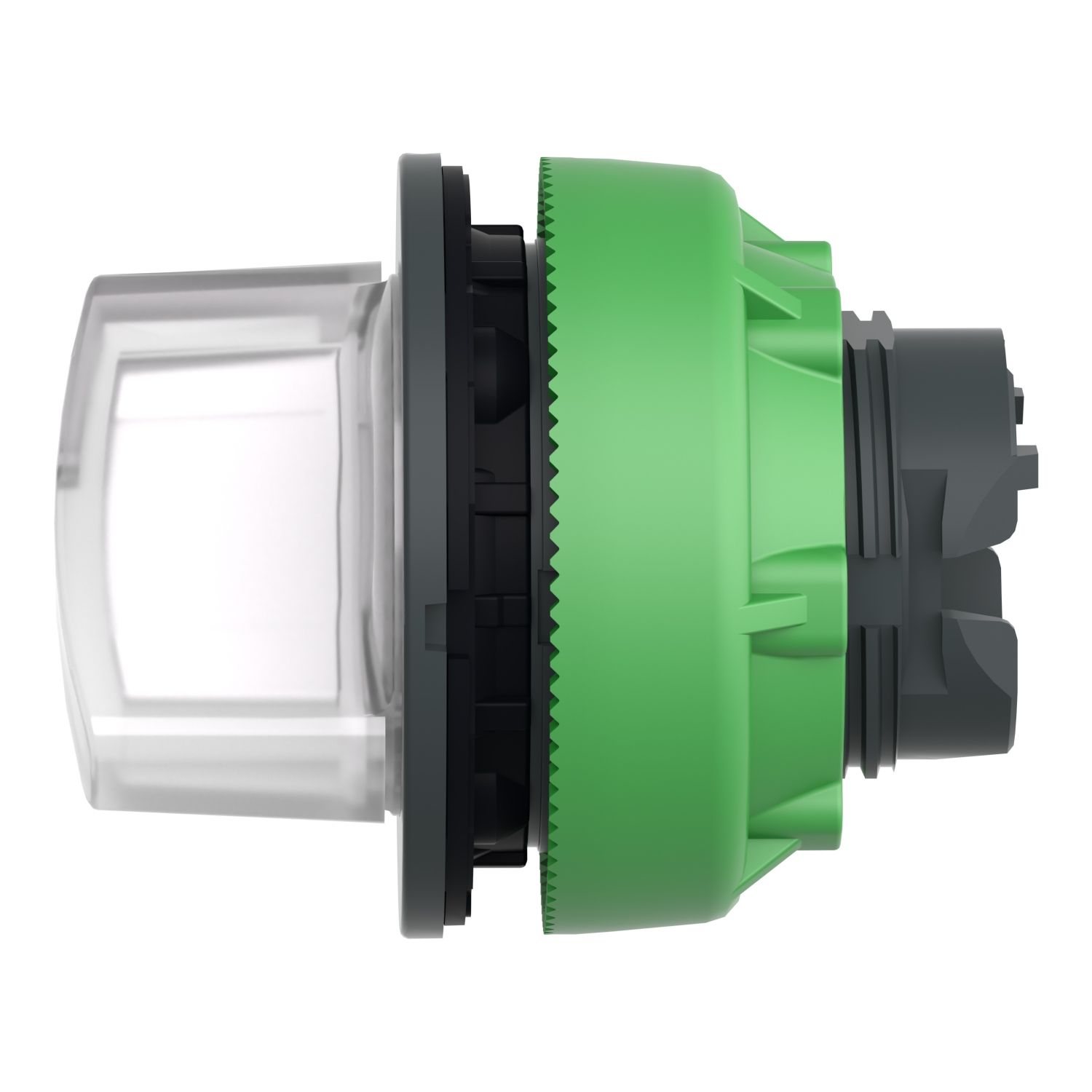 Picture of Head for illuminated selector switch, Harmony XB5, plastic, white handle, universal LED, 2 positions, stay put