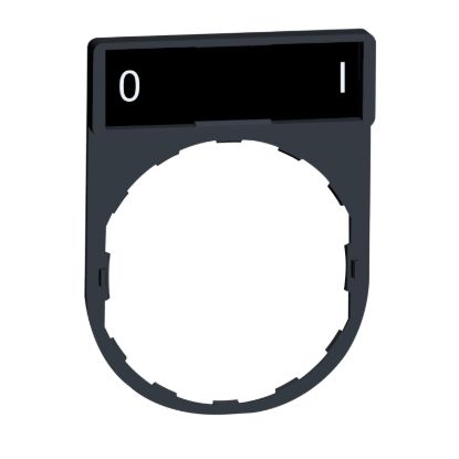 Picture of Legend holder 30x40mm, Harmony XB4, plastic, with legend 8x27mm, marked O and I
