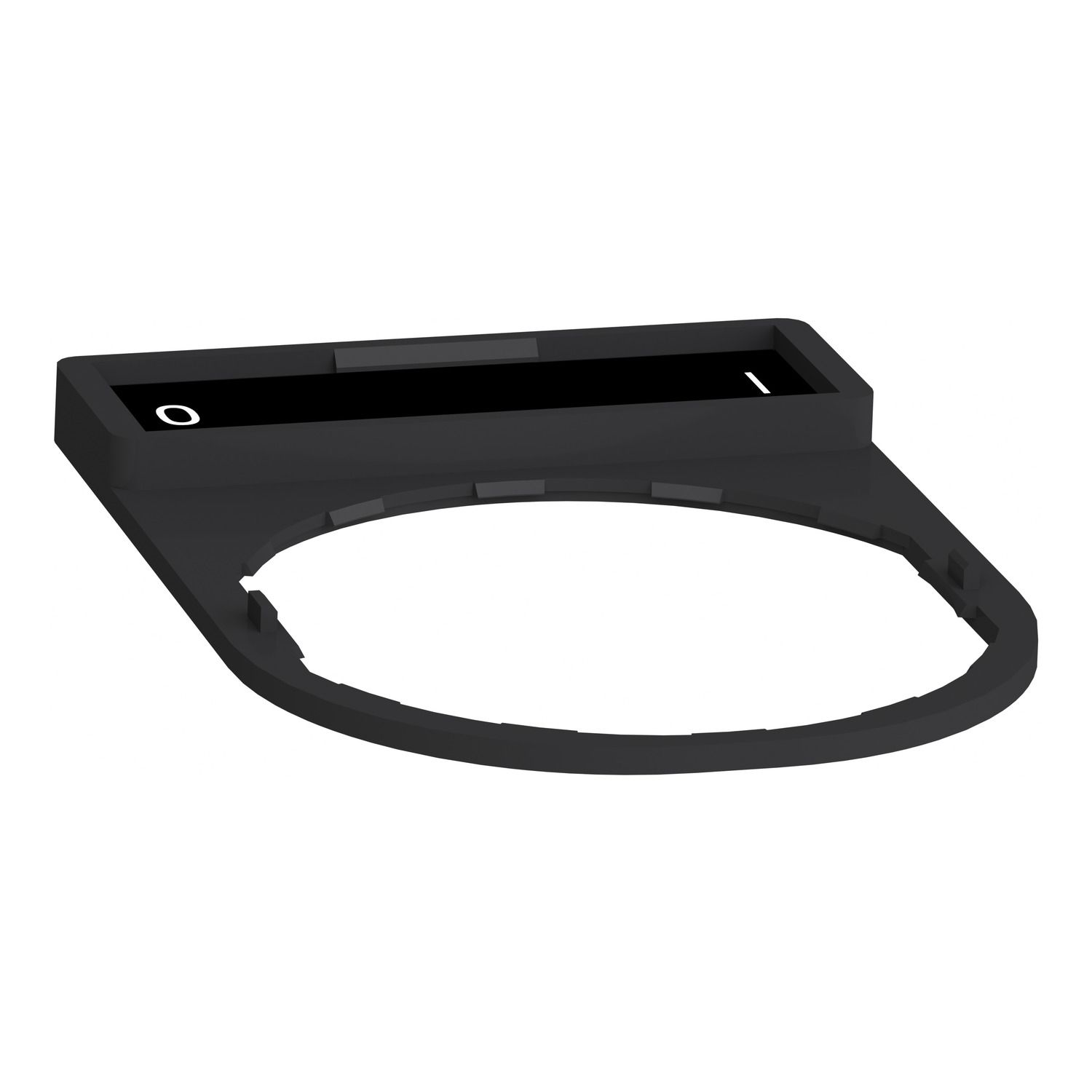 Picture of Legend holder 30x40mm, Harmony XB4, plastic, with legend 8x27mm, marked O and I
