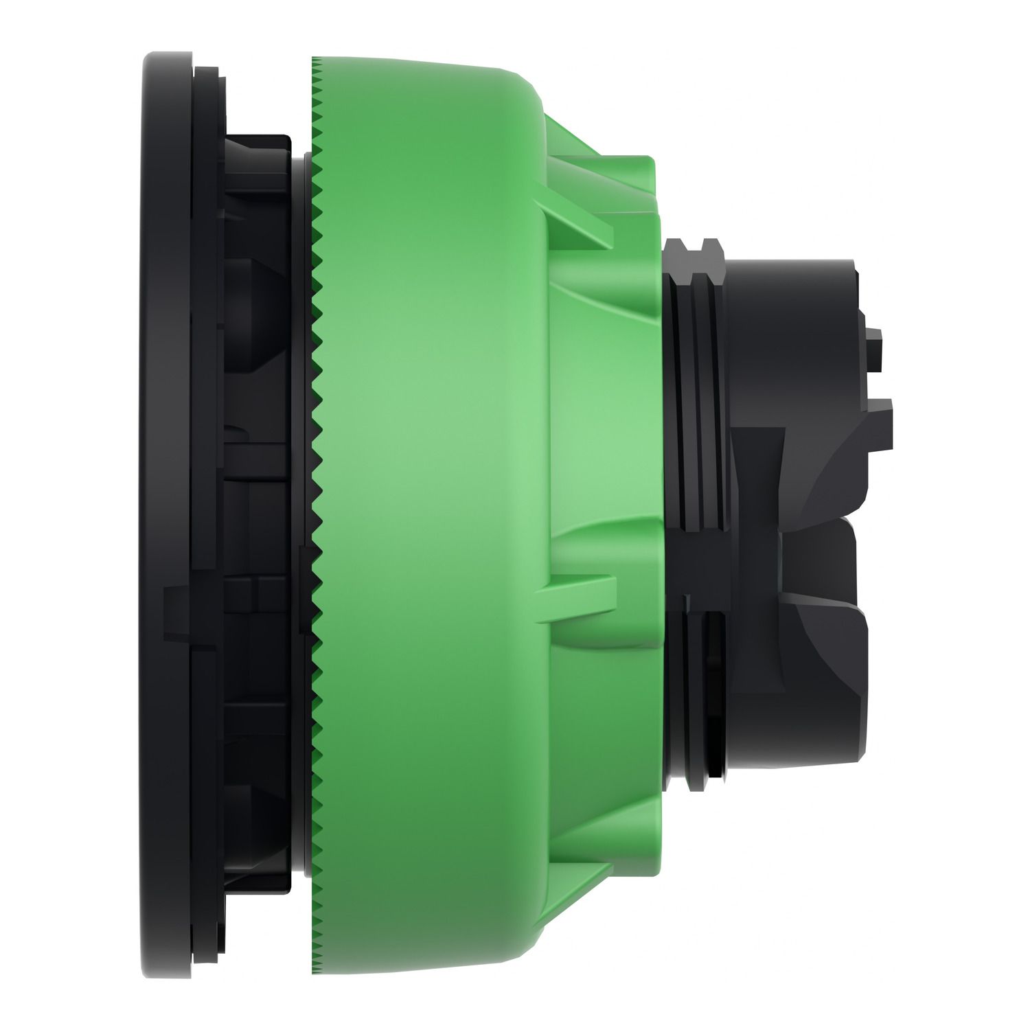 Picture of Head for pilot light, Harmony XB5, antimicrobial, plastic, orange, 30mm, universal LED, plain lens