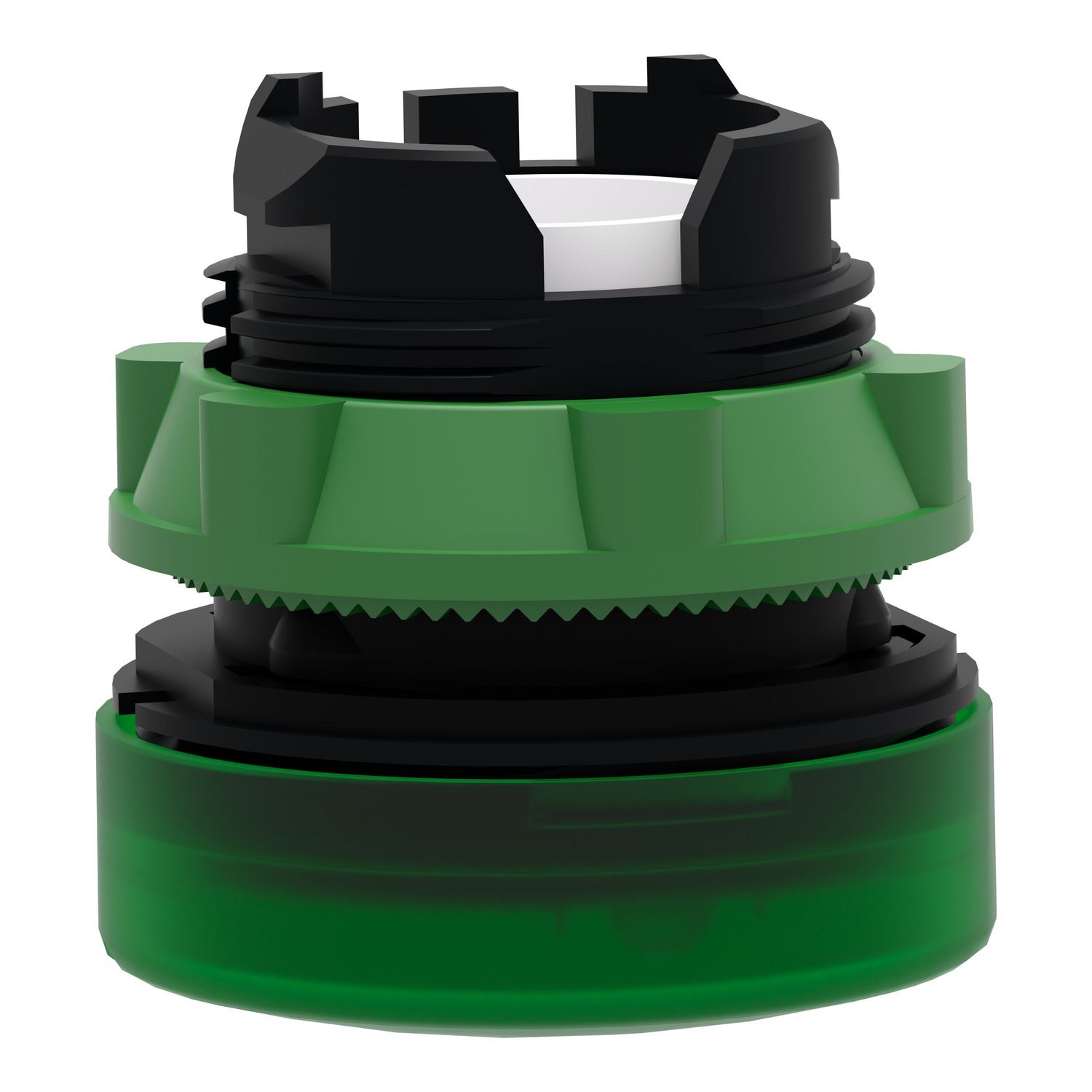 Picture of Head for pilot light, Harmony XB5, metal, green, 22mm, plain lens for BA9s bulb