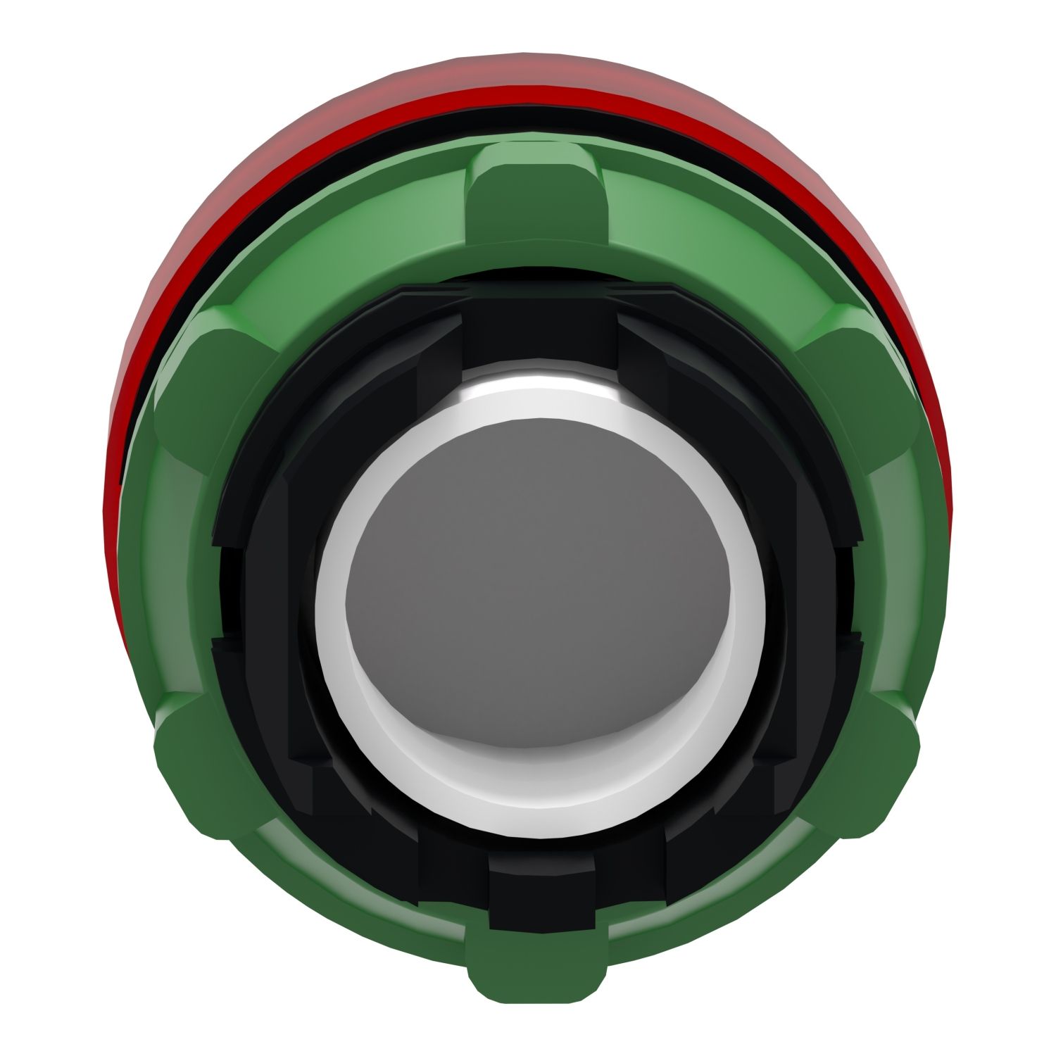 Picture of Head for Pilot light, Harmony XB5, plastic, red, 22mm, universal LED, plain lens
