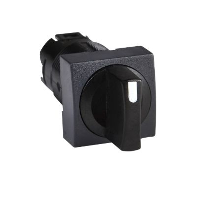 Picture of Head for selector switch, Harmony XB6, black square Ø 16 2 position stay put