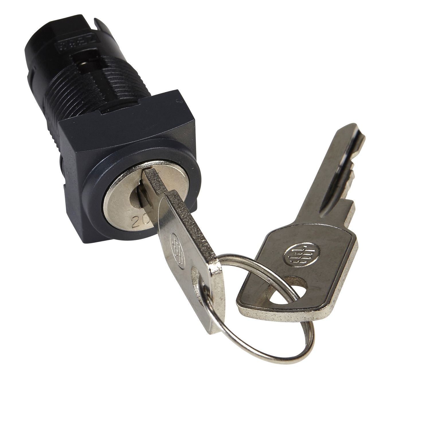 Picture of Head for key selector switch, Harmony XB6, square 16mm 2 position stay put 200