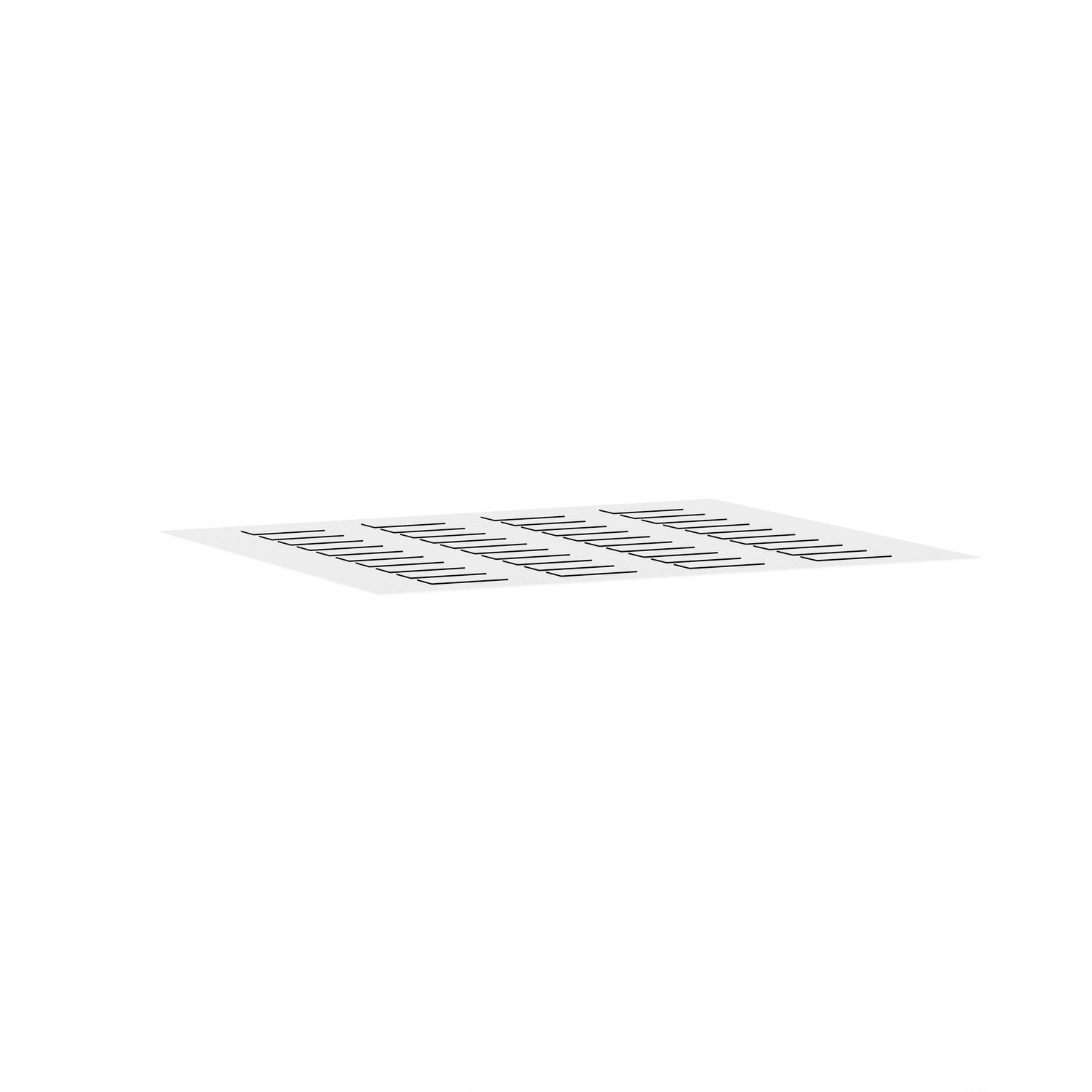 Picture of Sheet of 40 legends, Harmony XB4, unmarked,  18 x 27mm for legend holder 30 x 50mm