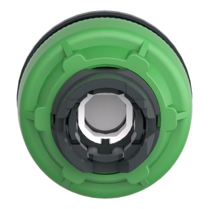 Picture of Head for pilot light, Harmony XB5, antimicrobial, plastic, red, 30mm, universal LED, plain lens