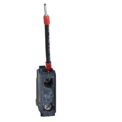 Picture of Single block for test light function, Harmony XB4, 12 and 24V AC DC, 24...120V AC DC