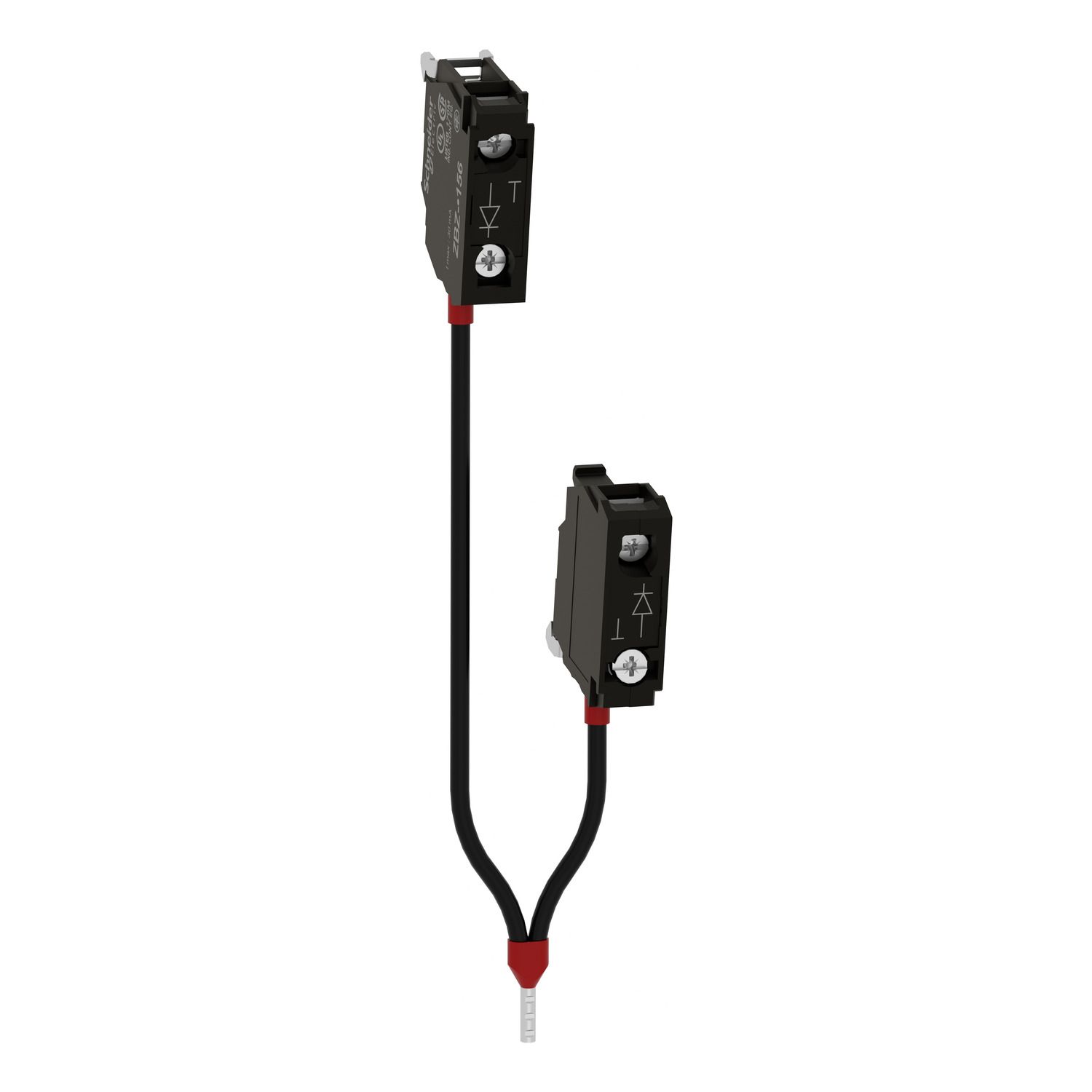 Picture of Block for test light function with integral LED, Harmony XB4, double, 48...230V AC