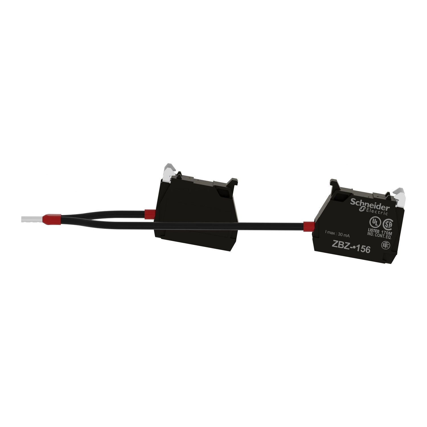 Picture of Block for test light function with integral LED, Harmony XB4, double, 48...230V AC