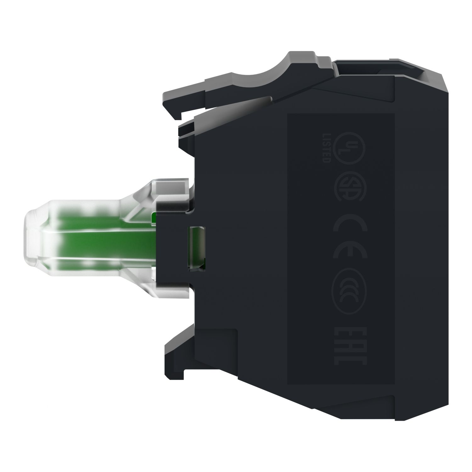 Picture of Light block, Harmony XB4 XB5, white, for head 22mm, universal LED, screw clamp terminals, 12V AC DC