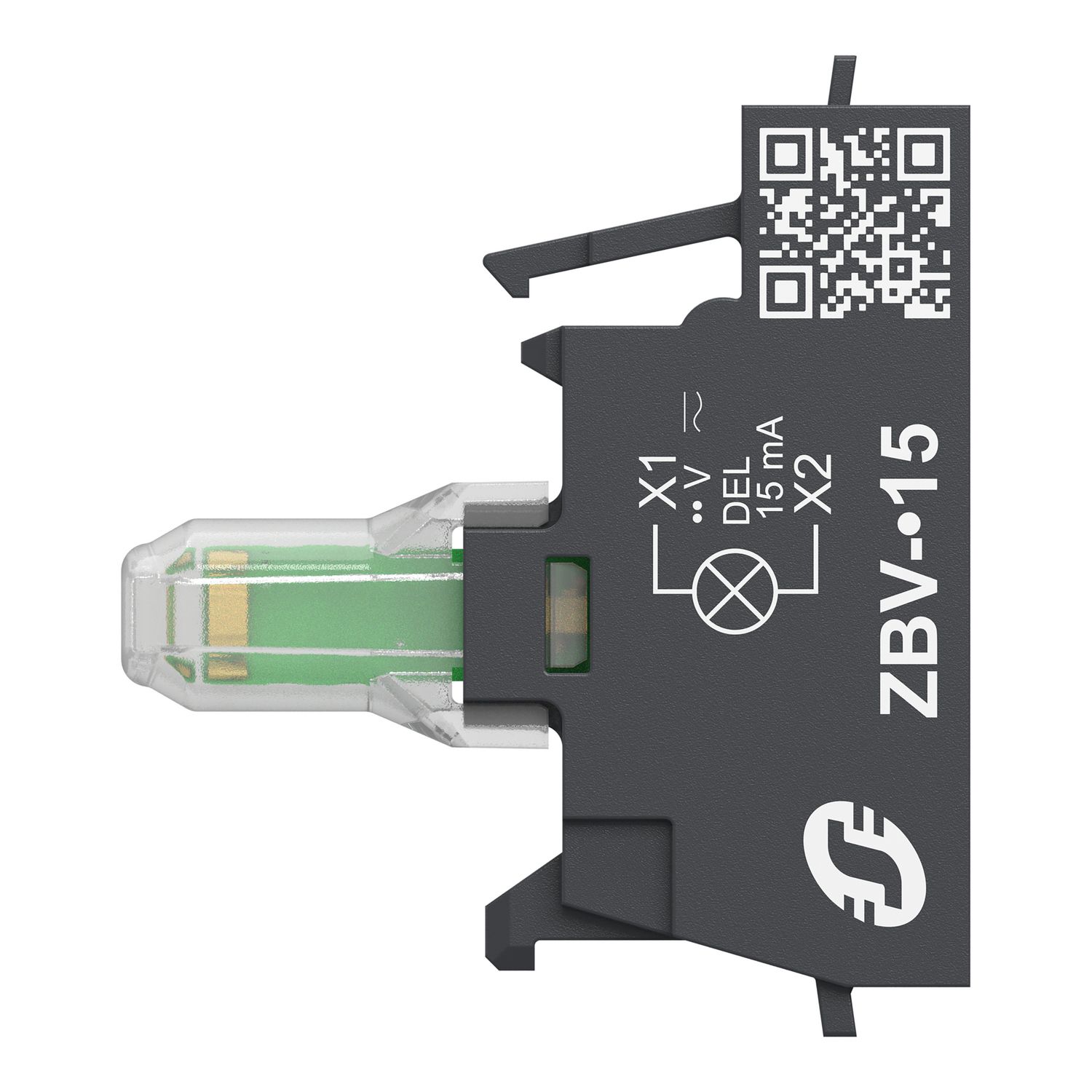 Picture of Light block, Harmony XB4, Harmony XB5, for head 22mm, universal LED, 12V AC DC, compact push in terminals