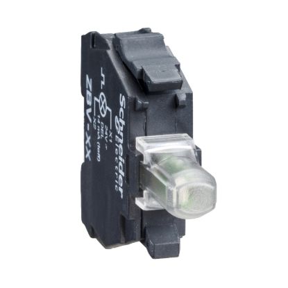Picture of orange light block for head Ø22 integral LED 24...120V screw terminal for lugs