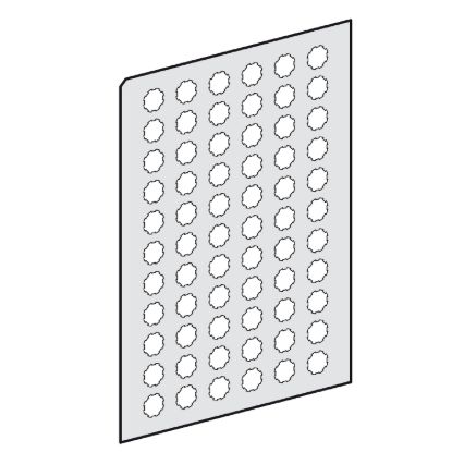 Picture of Harmony XB5, Harmony XB4, sheet of 66 self adhesive unmarked legends