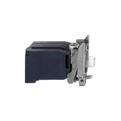 Picture of Light block with body fixing collar, Harmony XB4, metal, with BA9s bulb, 440...480V AC