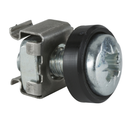 Picture of Actassi - set of 30 screw M6 with washers and cage nuts for 9.5 mm square holes