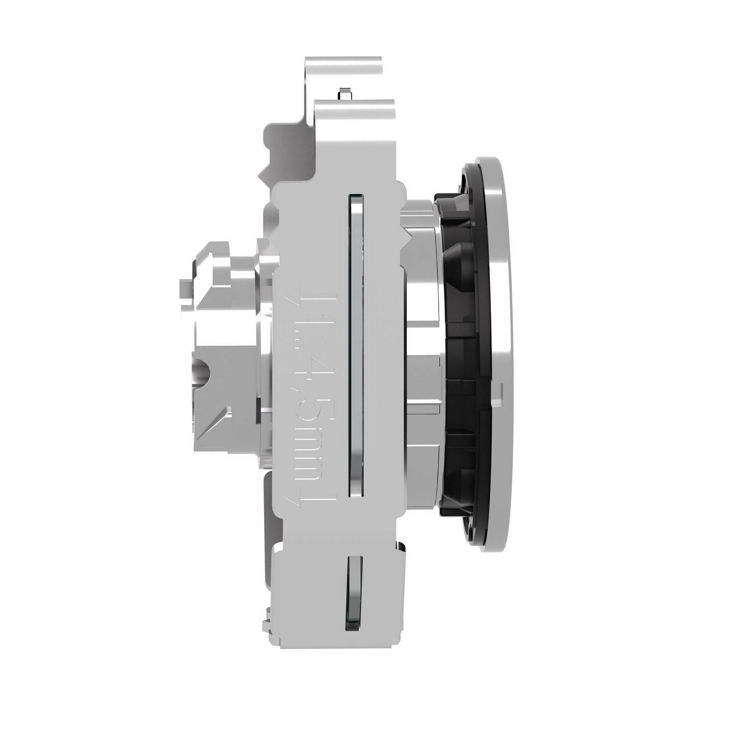 Picture of Head for pilot light, Harmony XB4, flush mounted, white, 30mm, with plain lens, universal LED