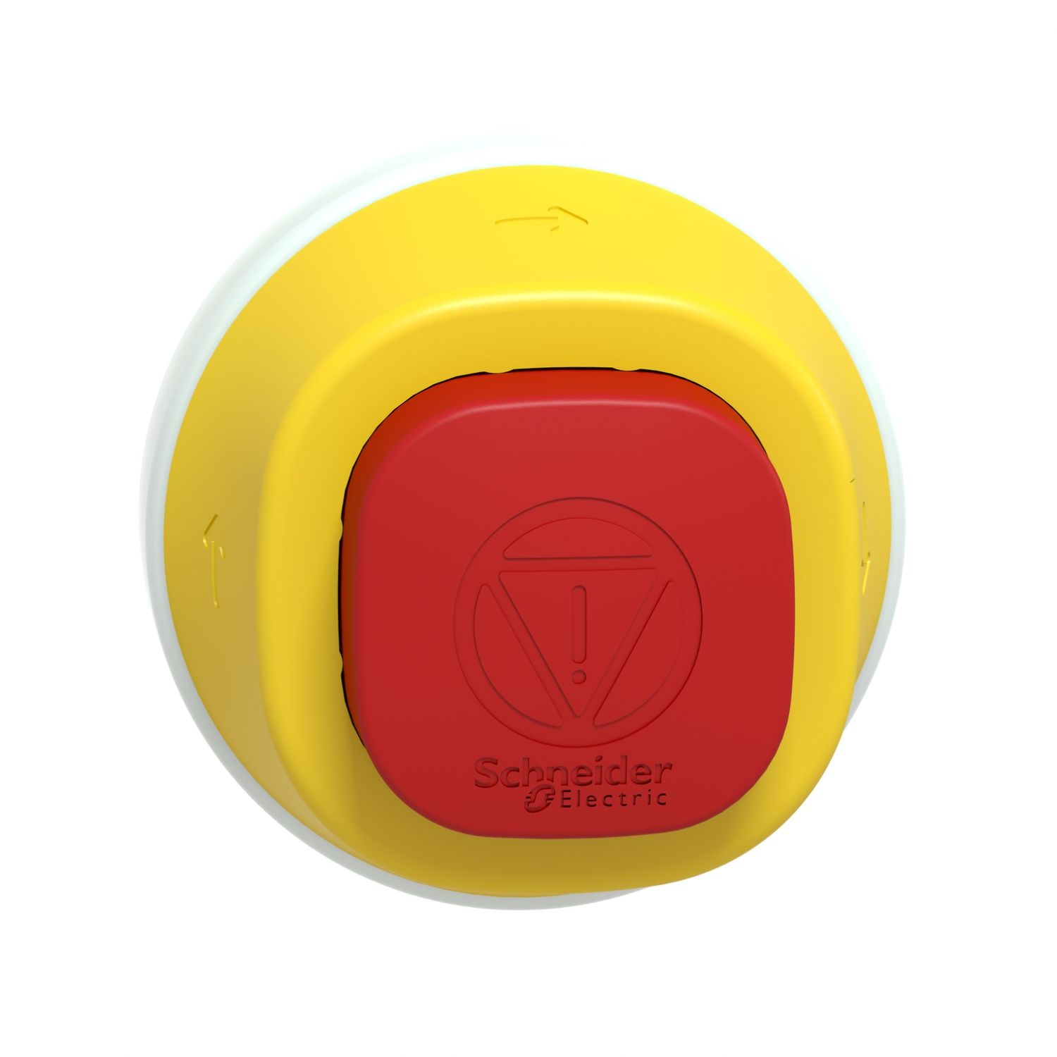 Picture of Antimicrobial Emergency stop head, Harmony XB5, plastic, red, 22mm, trigger latching turn to release, red
