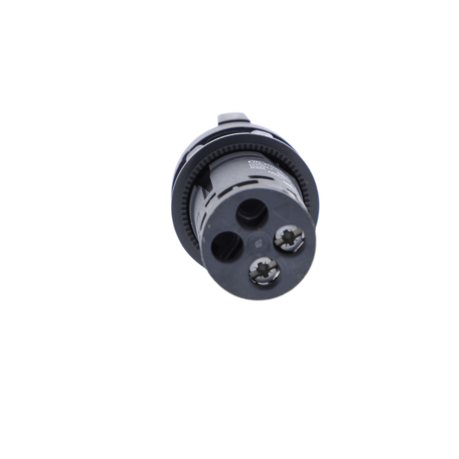 Picture of Monolithic selector switch, Harmony XB7, plastic, black, 22mm, stay put, 2 positions, stay put, 1NO