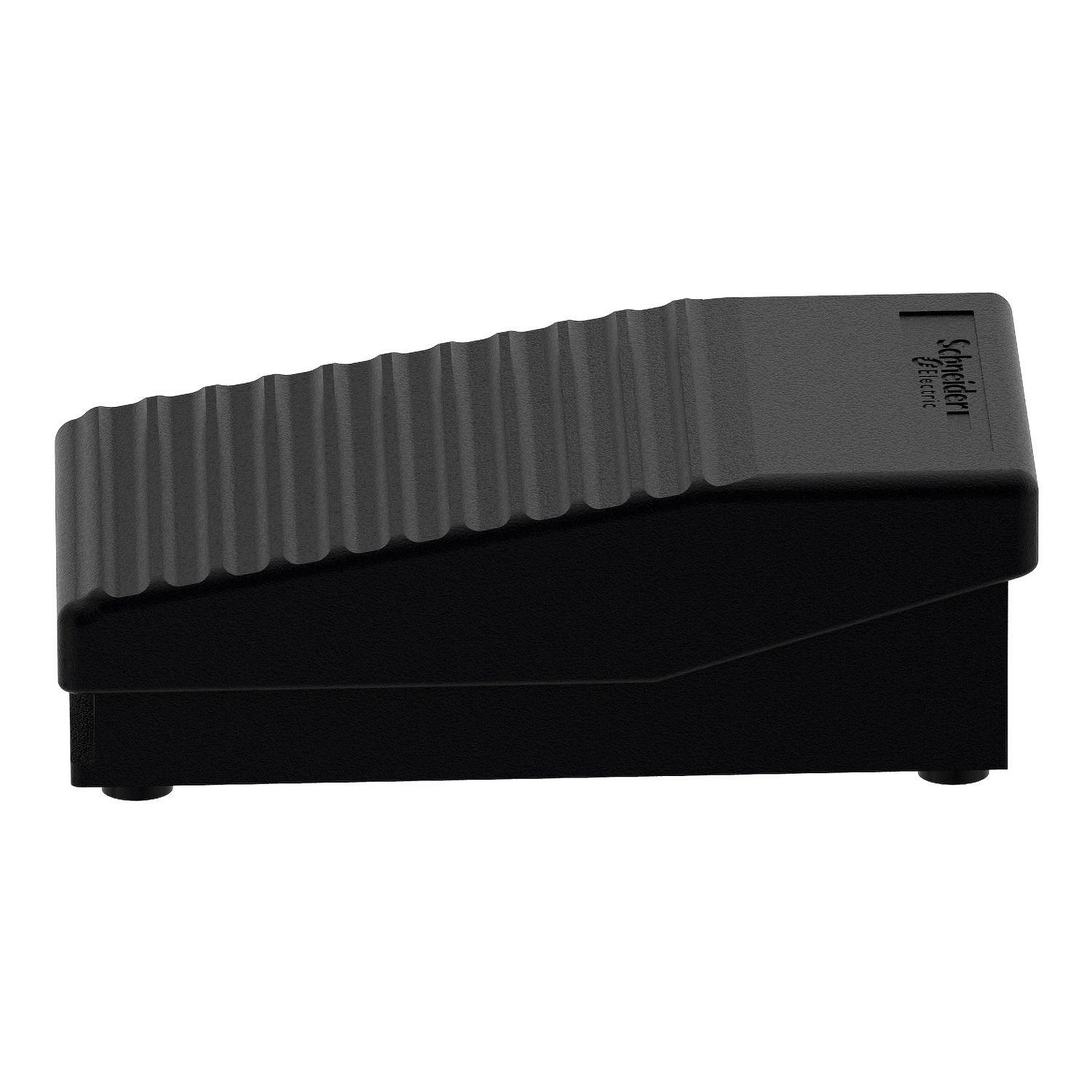 Picture of Single foot switch, Harmony XPE, plastic, black, without cover, 1 step, 1 contact 1NC+NO, IP43