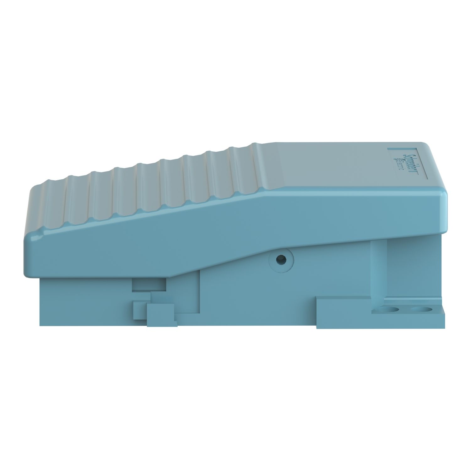 Picture of Single foot switch, Harmony XPE, metal, blue, without cover, 1 step, 1 contact 1NC+NO, IP66