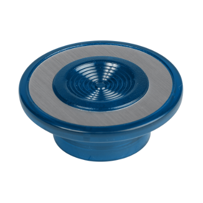 Picture of Cap, Harmony 9001K, Harmony 9001SK, polycarbonate, blue, grooved lens, 30 mm, for illuminated push-button