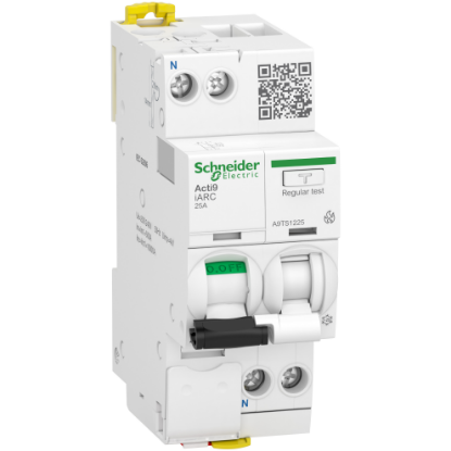 Picture of Acti9, Arc fault detection switch, Acti9 iARC, 1P+N, 25A, 10000A