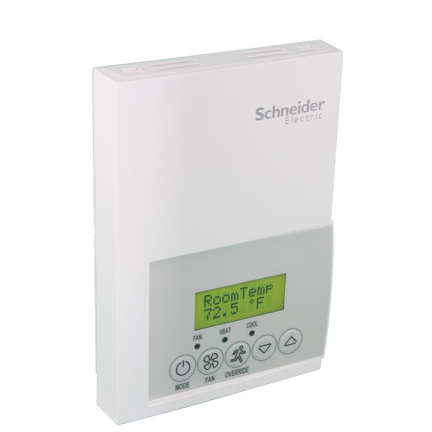 Picture of Low-Voltage Fan Coil Room Controller: BACnet MS/TP, RH sensor & control, Floating or on-off, Commercial/Override