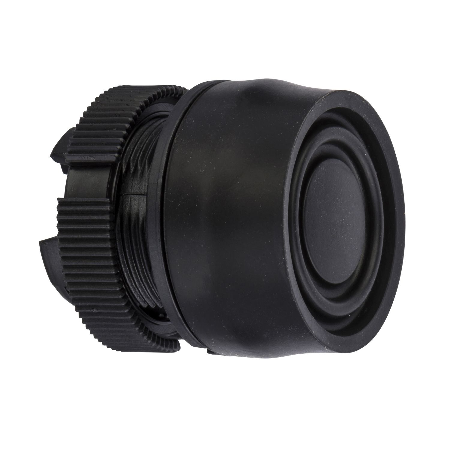 Picture of Head for push button, Harmony XAC, black, booted, 22mm, unmarked