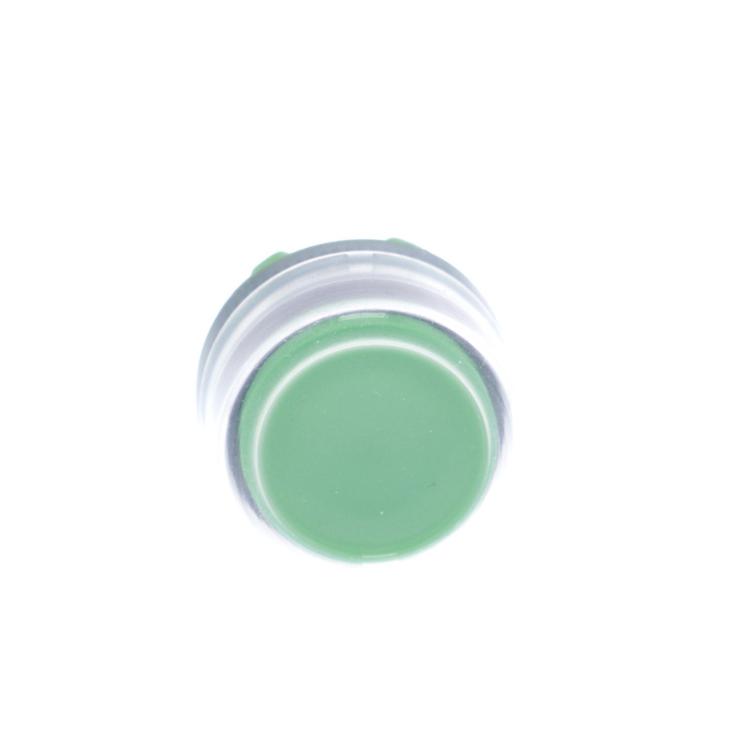 Picture of Head for non illuminated push button, Harmony XB5, plastic, projecting, green, 22mm, spring return, booted, unmarked