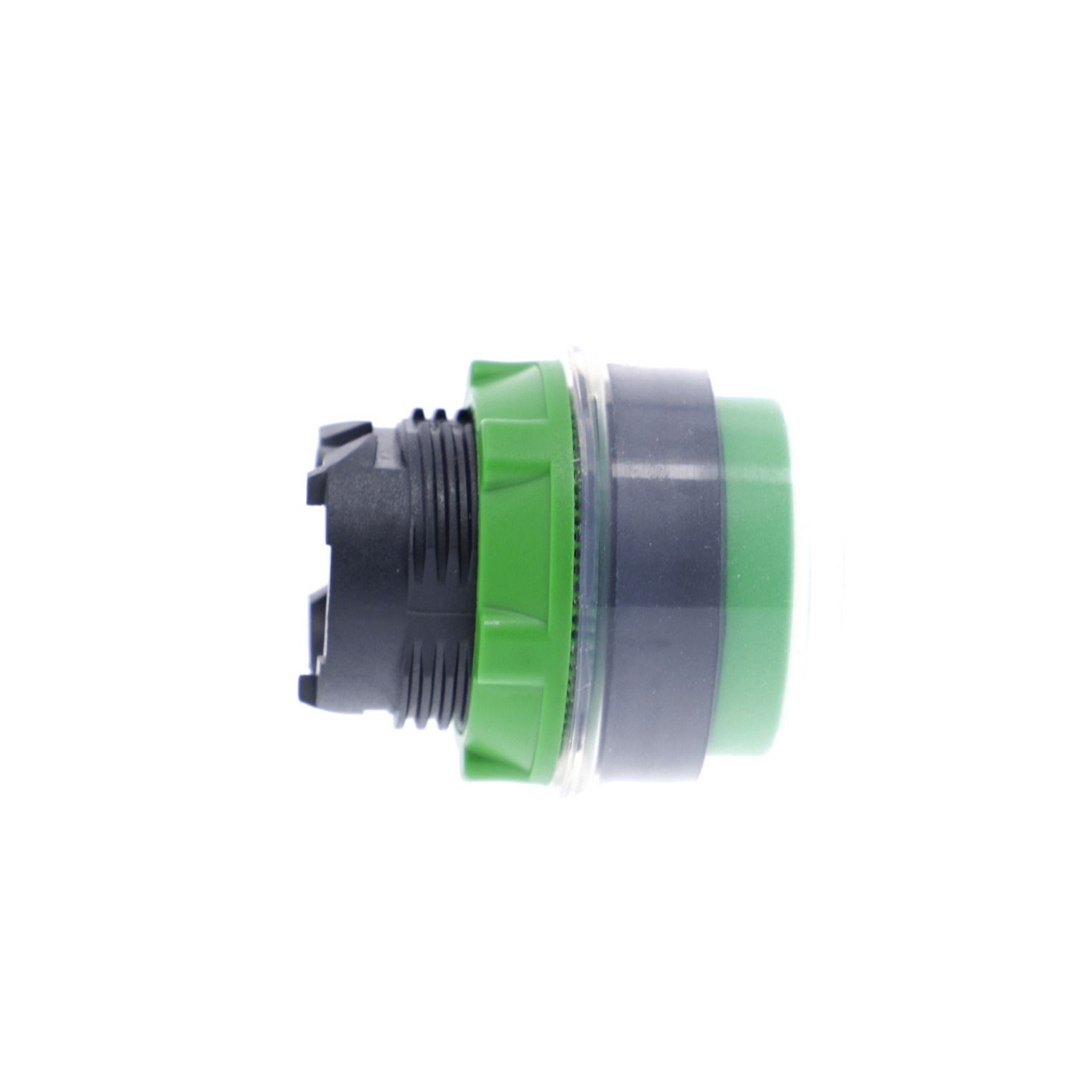 Picture of Head for non illuminated push button, Harmony XB5, plastic, projecting, green, 22mm, spring return, booted, unmarked