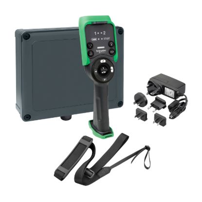 Picture of Control station, Harmony eXLhoist, standard, XARS system with charger, wireless, shoulder belt, tags, cable USB/RJ45 and config software