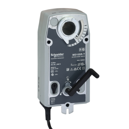 Picture of MD10-SR Damper Actuator, 2-Position, Spring Return, 110-240Vac, 24-125Vdc, 1m Cable, 10Nm, IP54