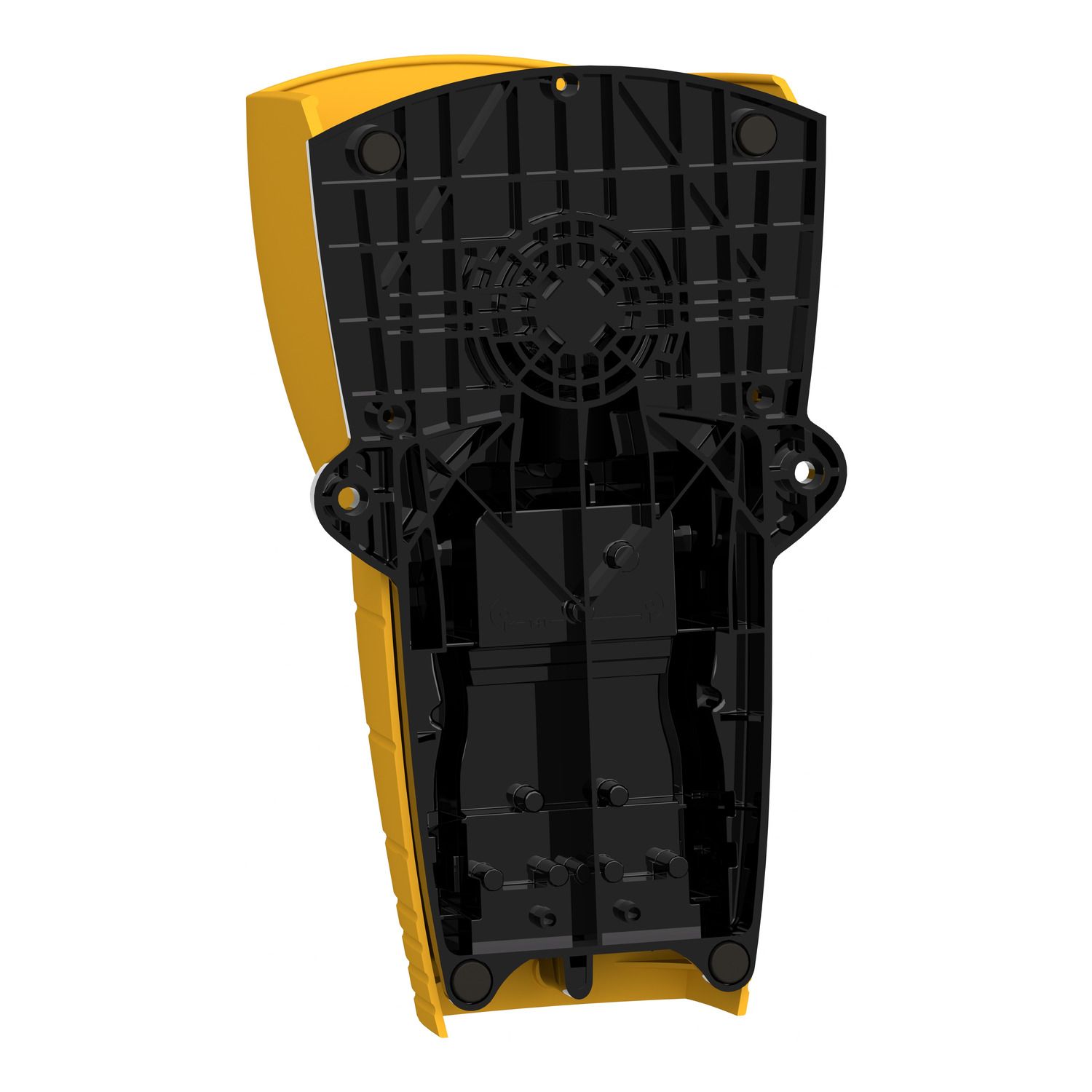 Picture of Single foot switch, Harmony XPE, plastic, yellow, with cover, 1 step, 1 contact 1NC+NO, IP55