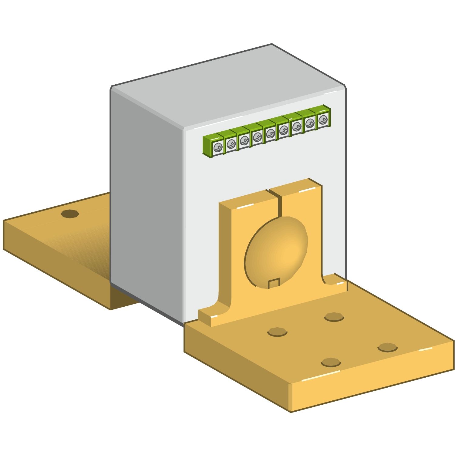 Picture of External current sensor, MasterPact NW, earth fault protection, sensor rating 400A-2000A, spare part