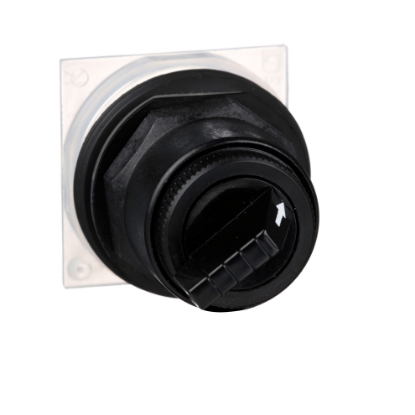 Picture of Head for selector switch, Harmony 9001SK, plastic, standard handle, black, 30mm, 2 positions, stay put