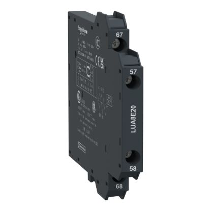 Picture of Auxiliary contact, TeSys Ultra, 2NO, 690VAC/DC, for Start-stop signalling, Screw clamp terminals