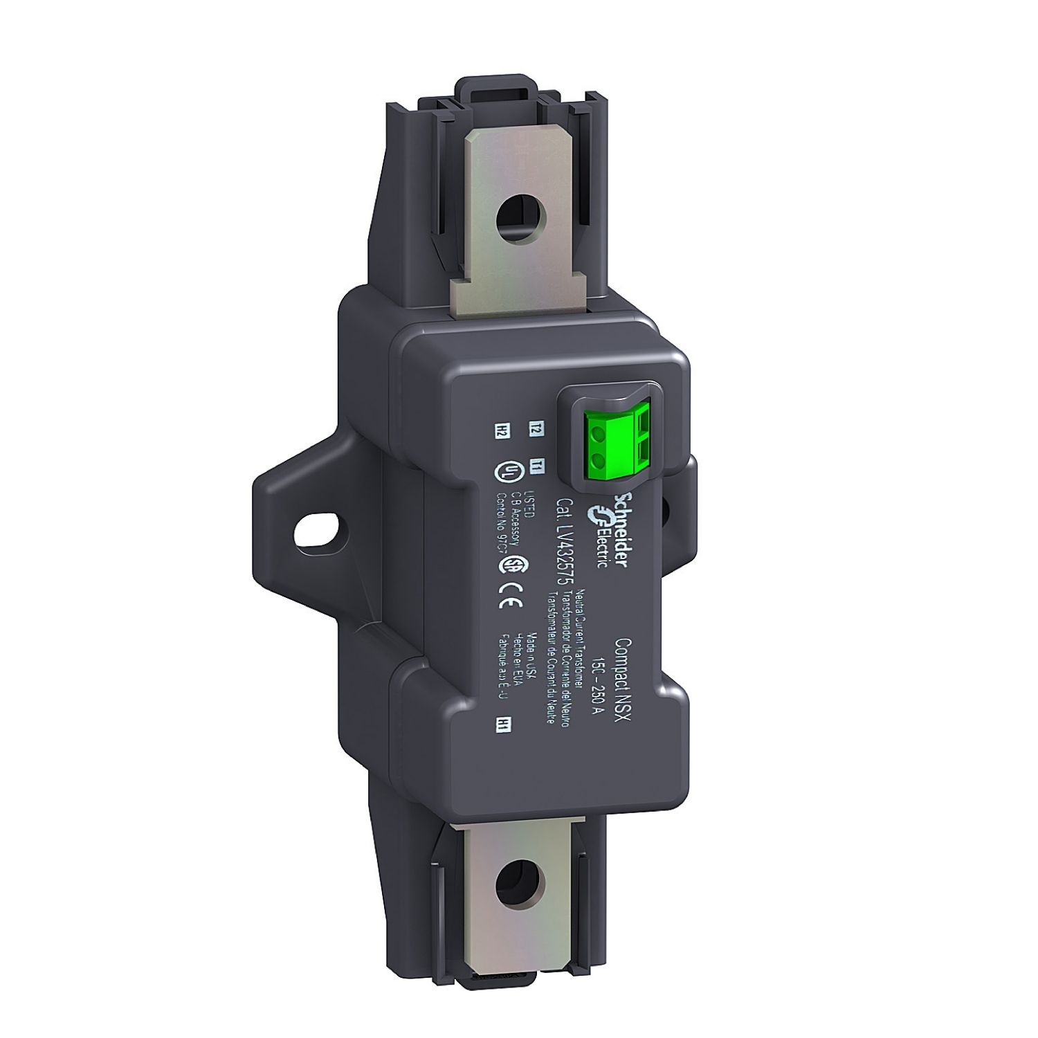 Picture of external neutral current transformer, ComPact NSX160/250, 150A to 250A, 3P breakers with Micrologic 5/6 trip unit