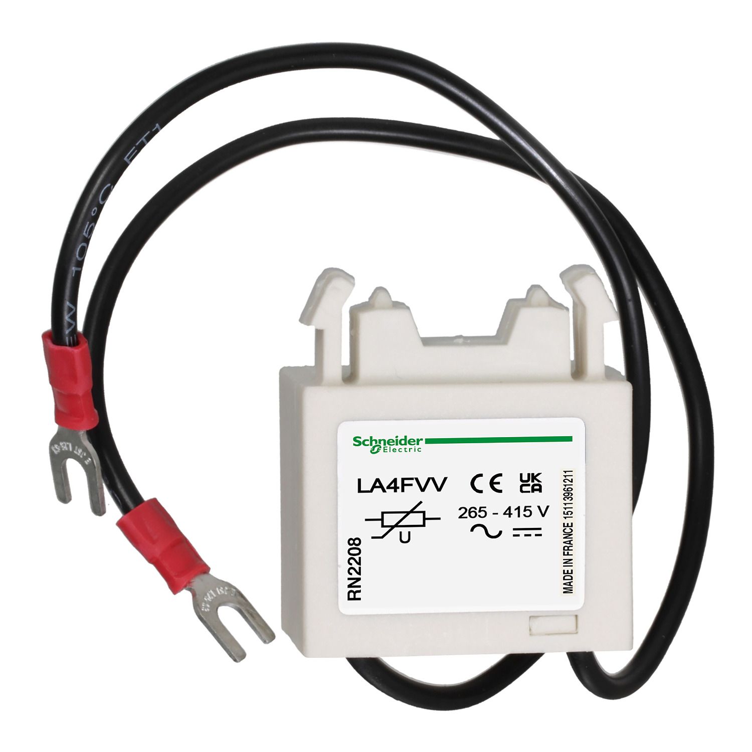 Picture of TeSys F - suppressor module - varistor (peak limiting) - 265...415 V AC/DC
