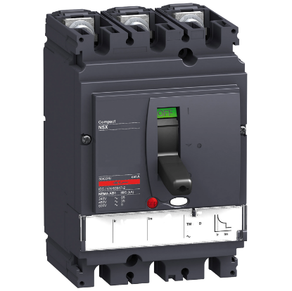 Picture of Circuit breaker, ComPact NSX250H, 70kA/415VAC, TMD trip unit 100A, 3 poles 3d