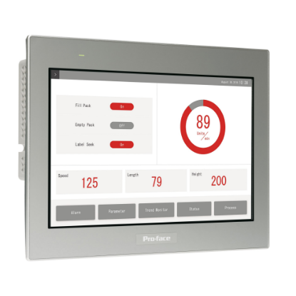 Picture of 7"W touch panel display, 2Ethernet, USB host, 24VDC