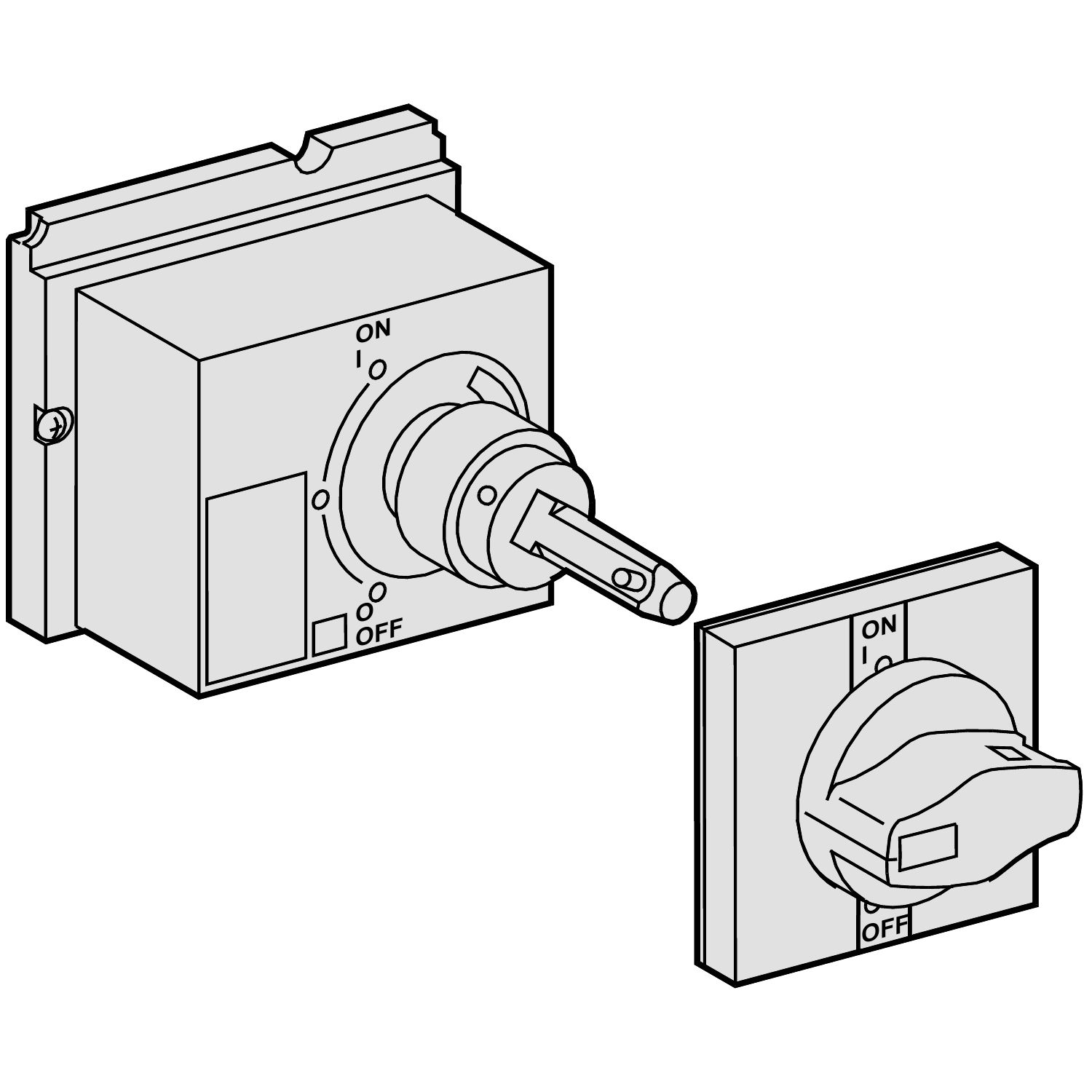 Picture of Front rotary red handle for NS400..630/ NS400..630DC / NR400…630/ NSJ400…630
