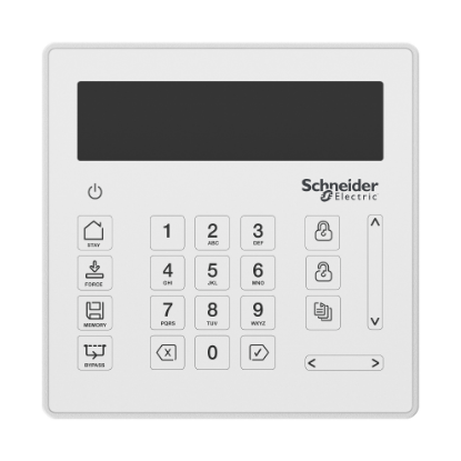 Picture of Security Expert touch sense LCD keypad, white