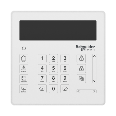 Picture of Security Expert touch sense LCD keypad, white
