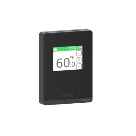 Picture of SmartX Cover Plate, for Sensor Base, Touchscreen, Setpoint, Override, PIR, Optimum Black Cover