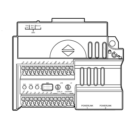 Picture of POWERLINK communication card- 2 RJ 45 connectors