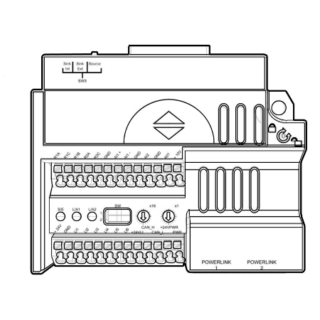 Picture of POWERLINK communication card- 2 RJ 45 connectors