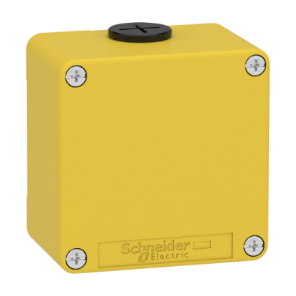 Picture of Empty control station, Harmony XAP, XB2 SL, zinc alloy, yellow, M20, undrilled, 80x80x51,5mm, UL cULus